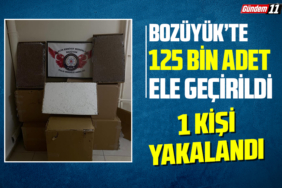 125 Bin adet ele geçirildi