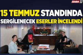 15 Temmuz Standında Sergilenecek Eserler İl Müdürü Nejat İlhan Tarafından İncelendi