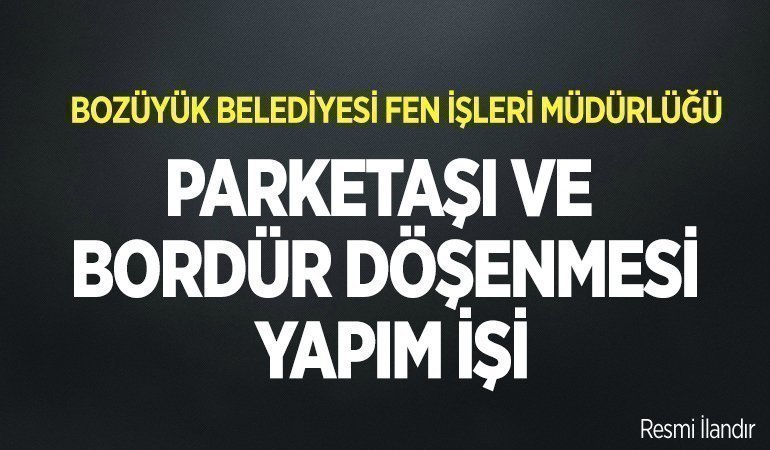 Parketaşı ve bordür döşenmesi yapım işi-2