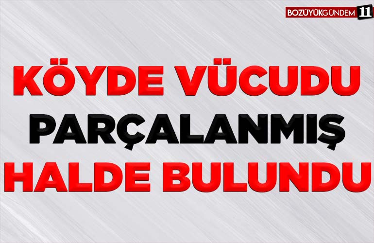KÖYDE VÜCUDU PARÇALANMIŞ HALDE BULUNMUŞTU