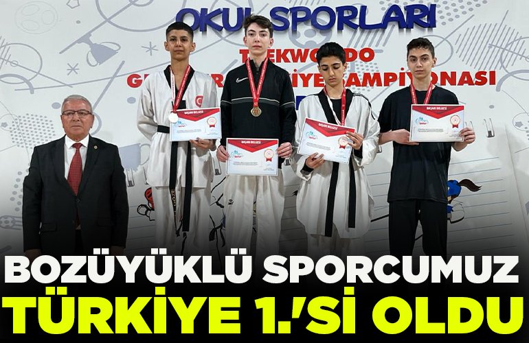BOZÜYÜKLÜ SPORCUMUZ TÜRKİYE 1.'Sİ OLDU