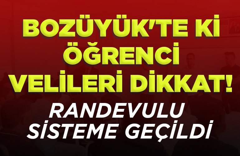 RANDEVULU SİSTEME GEÇİLDİ