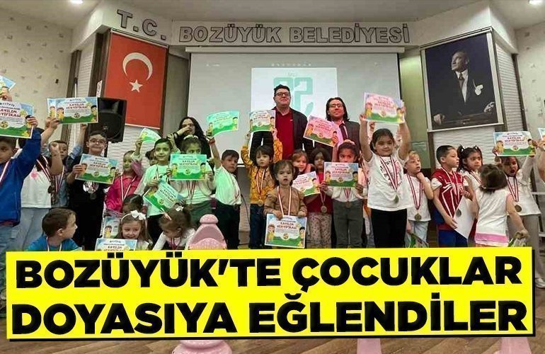 BOZÜYÜK'TE ÇOCUKLAR DOYASIYA EĞLENDİLER