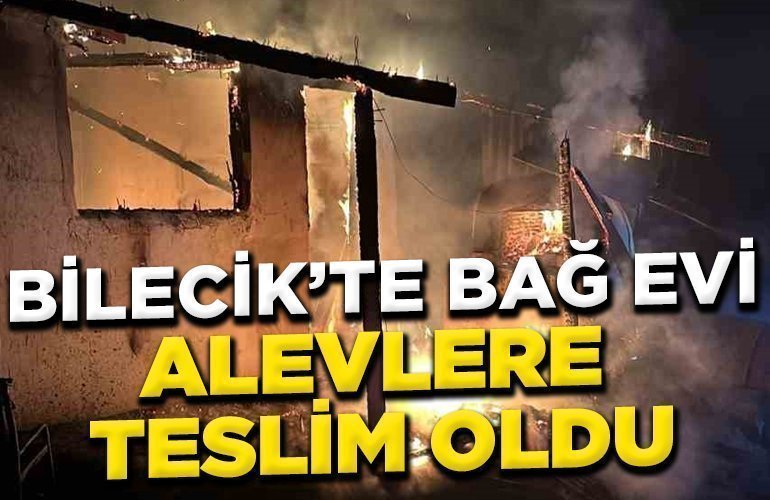 Bağ evinde yangın çıktı