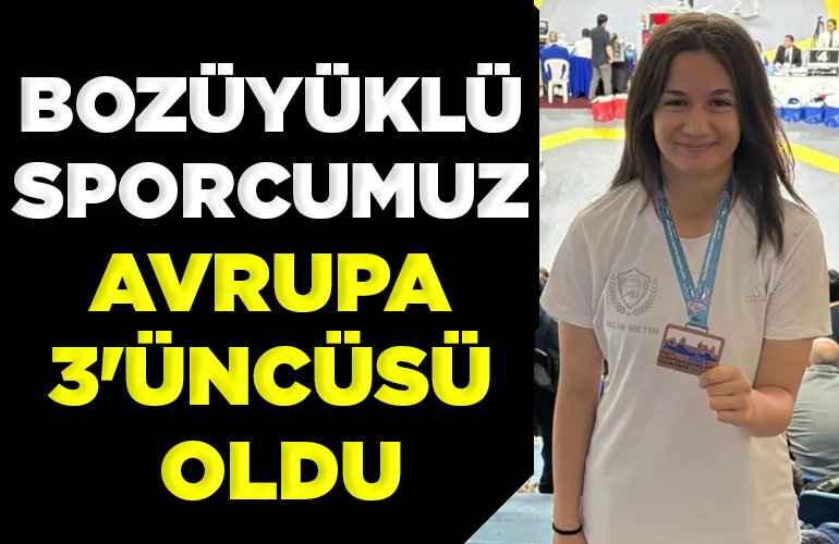 BOZÜYÜKLÜ SPORCUMUZ AVRUPA 3'ÜNCÜSÜ OLDU