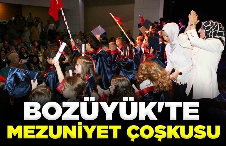 Bozüyük'te mezuniyet çoşkusu