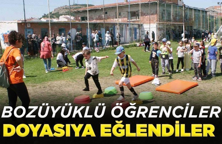 Çocuk şenliğinde doyasıya eğlendiler