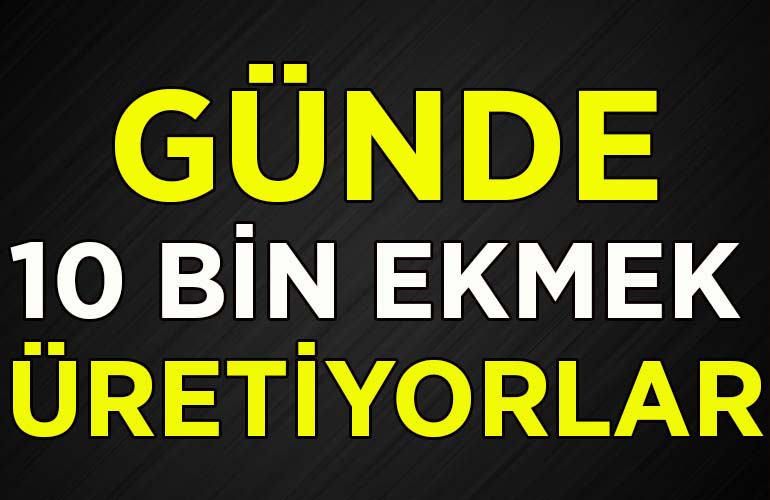 Günde 10 bin ekmek üretiyorlar