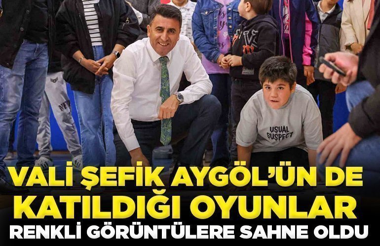 Vali Şefik Aygöl’ün de katıldığı oyunlar renkli görüntülere sahne oldu