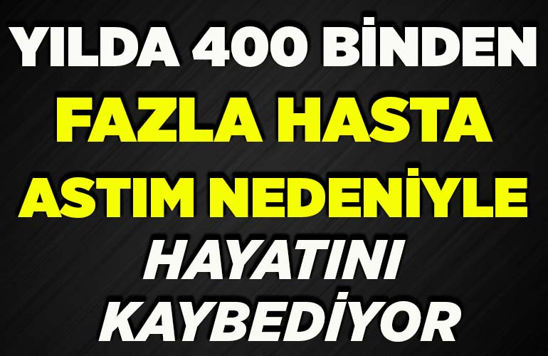 Yılda 400 binden fazla hasta astım nedeniyle hayatını kaybediyor
