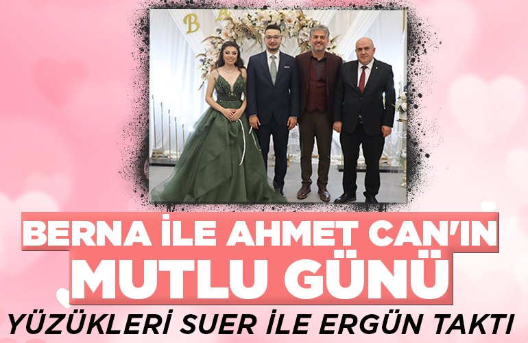 Yüzükleri Suer ile Ergün taktı