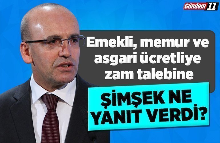 Şimşek ne yanıt verdi