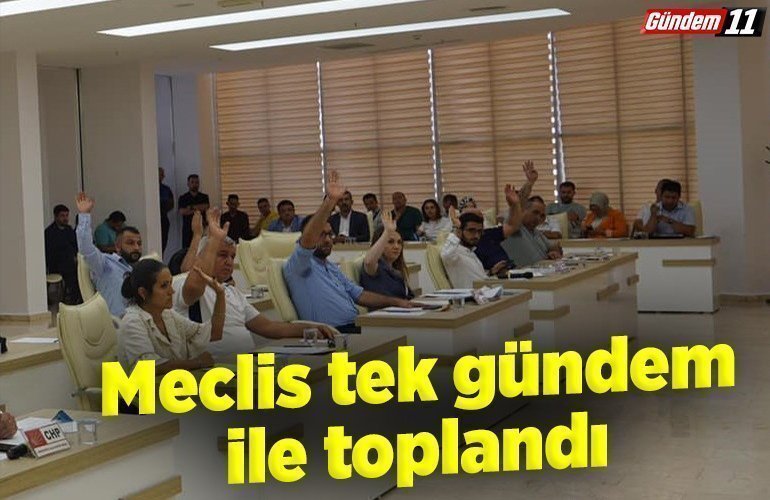Meclis tek gündem ile toplandı