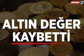 Altın değer kaybetti