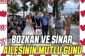 Bozkan ve Şinar Ailesinin mutlu günü
