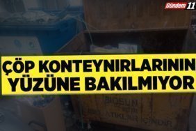 Çöp konteynırlarının yüzüne bakılmıyor