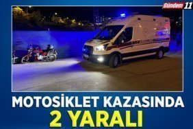 Motosiklet Kazasında 2 Yaralı