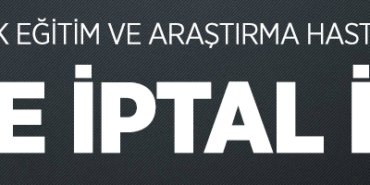 İHALE İPTAL İLANI