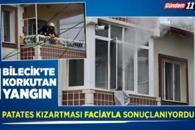 bilecikte korkutan yangın