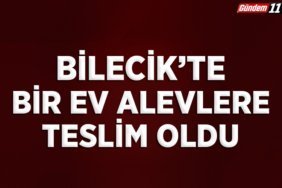 Bilecik’te çıkan yangında bir ev kullanılmaz hale geldi