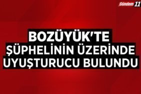 Bozüyük'te şüphelinin üzerinde uyuşturucu bulundu