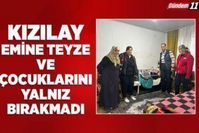 Kızılay Emine Teyze ve çocuklarını yalnız bırakmadı