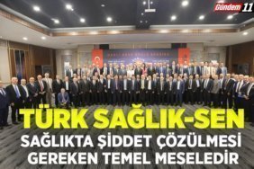 SAĞLIKTA ŞİDDET ÇÖZÜLMESİ GEREKEN TEMEL MESELEDİR