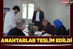 anahtarlar teslim edildi