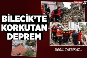 bilecik'te korkutan deprem,
