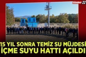 15 Yıl Sonra Temiz Su Müjdesi İçme Suyu Hattı Açıldı