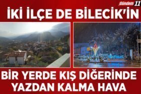 BİR YERDE KIŞ DİĞERİNDE YAZDAN KALMA HAVA