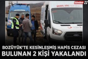 Bozüyük'te kesinleşmiş hapis cezası bulunan 2 kişi yakalandı