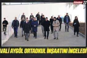 Bilecik Valisi Aygöl, ortaokul inşaatını inceledi