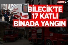 Bilecik'te 17 katlı binada yangın