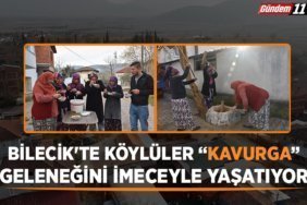Bilecik'te köylüler kavurga geleneğini imeceyle yaşatıyor