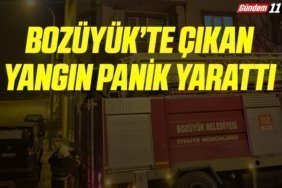 Bozüyük’te çıkan yangın panik yarattı