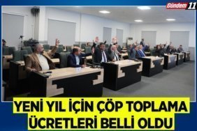 YENİ YIL İÇİN ÇÖP TOPLAMA ÜCRETLERİ BELLİ OLDU