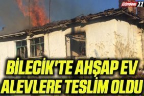 Bilecik'te ahşap evde çıkan yangın söndürüldü