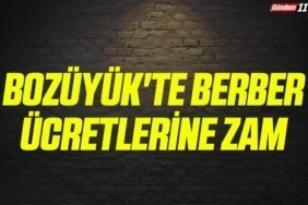Bozüyük'te berber ücretlerine zam