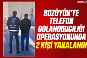 Bozüyük'te telefon dolandırıcılığı Operasyonunda 2 Kişi Yakalandı