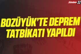 öğrenciler ve öğretmenlerin katılımıyla deprem tatbikatı yapıldı