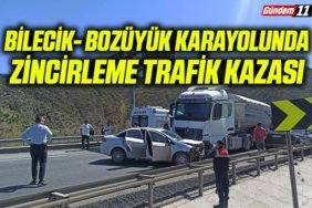 Bilecik- Bozüyük Karayolunda Zincirleme Trafik Kazası