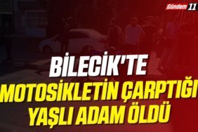 Bilecik'te motosikletin çarptığı yaşlı adam öldü