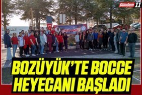 Bozüyük’te Bocce Heyecanı Başladı