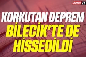 Korkutan Deprem Bilecik'ten Hissedildi