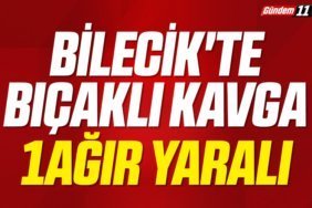 Bilecik'te bıçaklı kavga 1ağır yaralı