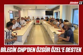 Bilecik CHP'den Özgür Özel'e Destek