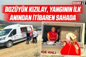 Bozüyük Kızılay, Yangının İlk Anından İtibaren Sahada