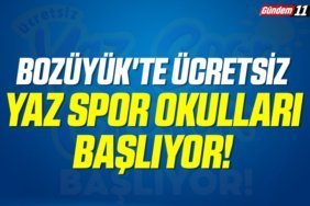 Bozüyük'te Ücretsiz Yaz Spor Okulları Başlıyor