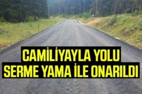 Camiliyayla Yolu Serme Yama ile Onarıldı